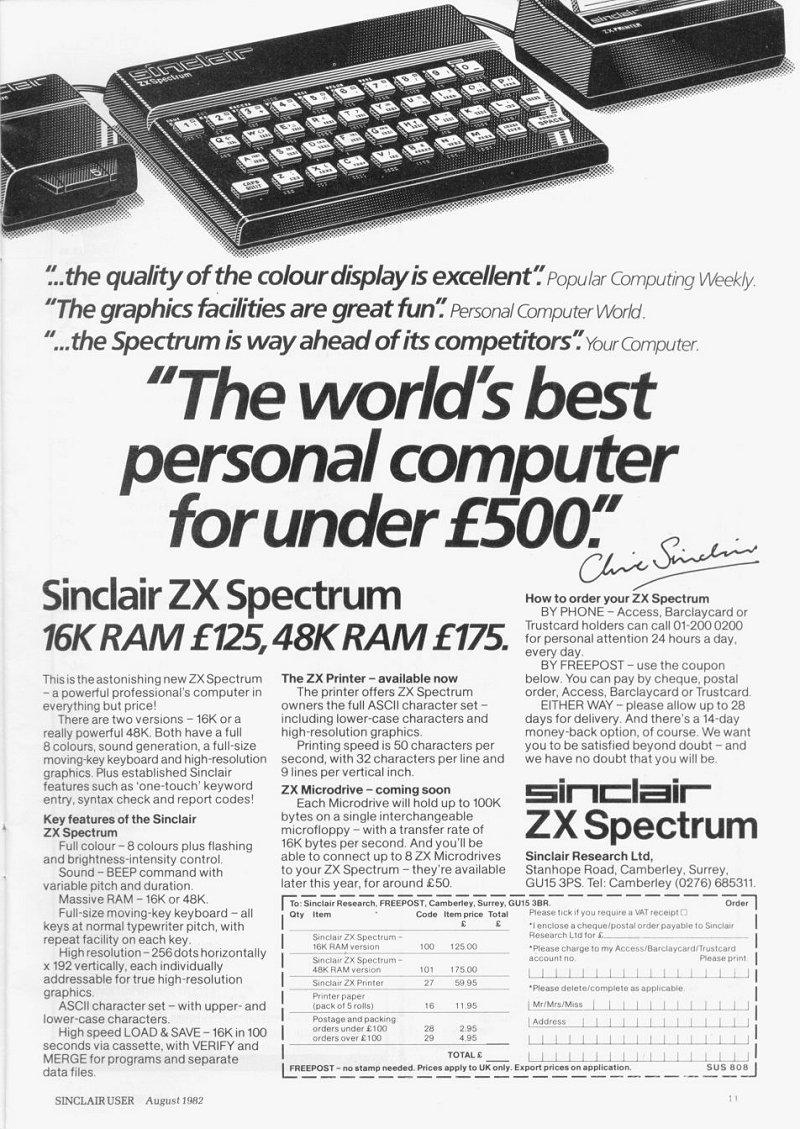 ZX Spectrum 48K - World Of Spectrum Classic